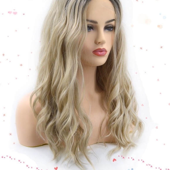 Accessories Tiffani 18 Blonde Dark Roots Wavy Bob Wig Poshmark